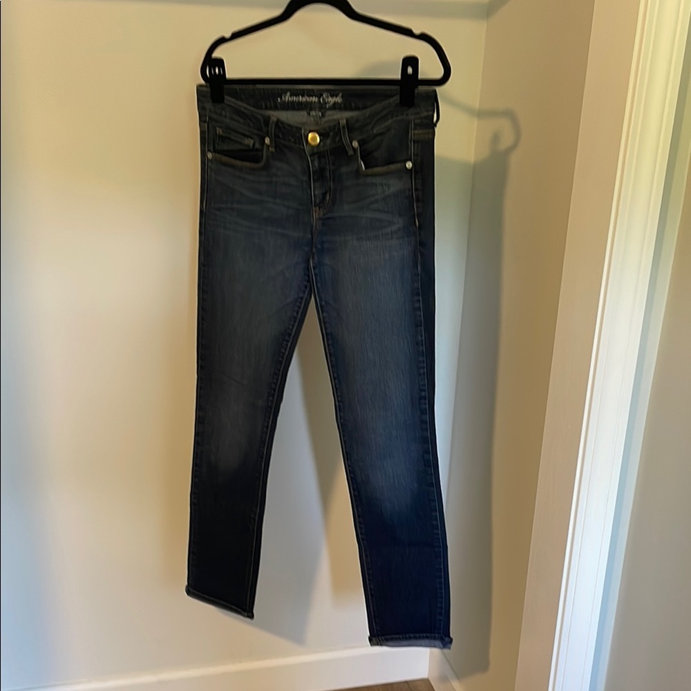 American Eagle Outfitters Women's Midnight Blue Skinny Jeans